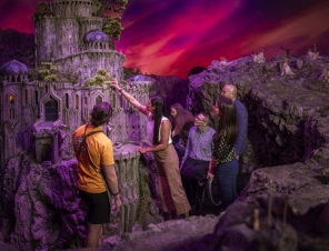 looking at a castle